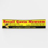 2,5ft x 12ft Recallgavin2020 Banner (größtes) (Horizontal)