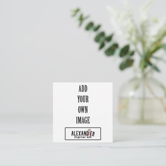 2,5x2,5" Tag oder Begleitkarte (Stehend Vorderseite)