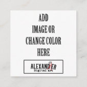 2,5x2,5" Tag oder Begleitkarte (Rückseite)