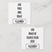 2,5x2,5" Tag oder Begleitkarte (Vorne/Hinten)