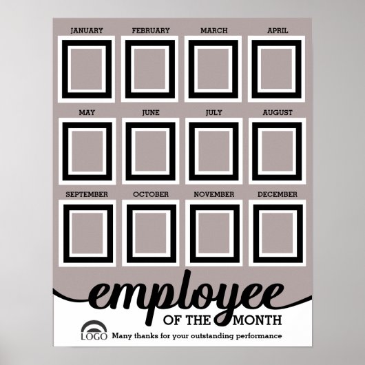 2.5X3IN Foto Mitarbeiter des Monats Anzeige Poster (Vorne)