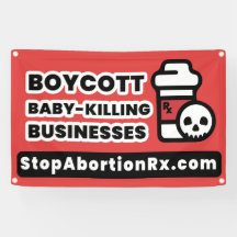 2.5x4' BANNEL-Staat-Banner StoppAbortionRx