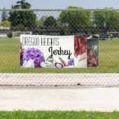 2.5'x6' Business Announction Lavender Hibiskus auf Banner (Insitu)