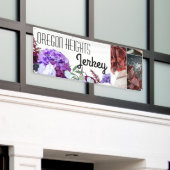 2.5'x6' Business Announction Lavender Hibiskus auf Banner (Äußeres Gebäude)