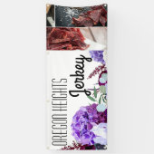 2.5'x6' Business Announction Lavender Hibiskus auf Banner (Vertikal)