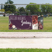 2.5'x6' Business Announction Plum Lila Rose gehen Banner (Insitu)