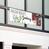 2.5'x6' Geschäftsankündigung Boho Llama Bohemisch Banner (Äußeres Gebäude)