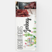 2.5'x6' Geschäftsankündigung Boho Llama Bohemisch Banner (Vertikal)