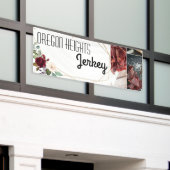 2,5'x6' Geschäftsankündigung von White Roses Gold  Banner (Äußeres Gebäude)