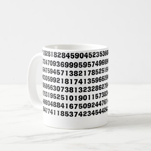 2,7182818284590… Tasse (Vorderseite Links)