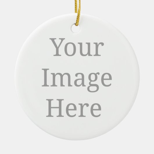 2,87" Durchmesser Keramik Ornament (Vorne)