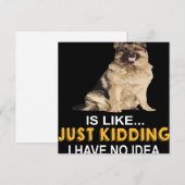 2 A Day Without My German Shepherd Is Like Just Ki Einladung (Vorne/Hinten)