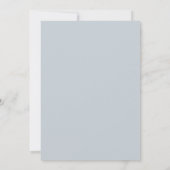 2 Absolventen Dusty Blue Arch Double Abschluss Einladung (Rückseite)