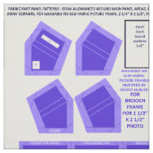 2 abwaschbare Gewebe ohne Nähfolie Stoff (Muster)
