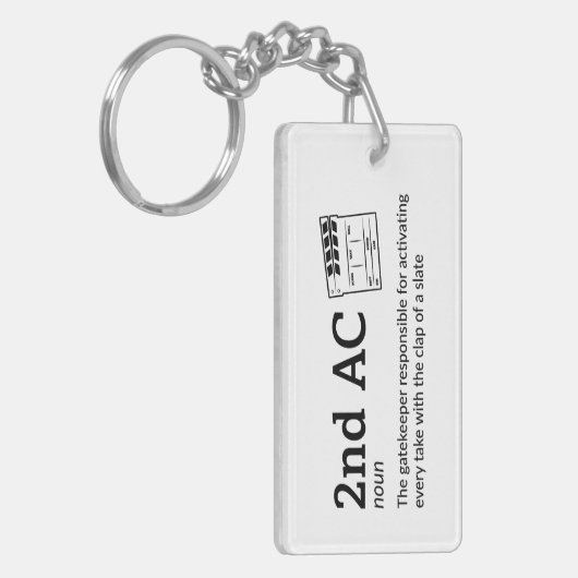 2. AC Definition - Funny Film Crew Schlüsselanhänger (Vorderseite links)