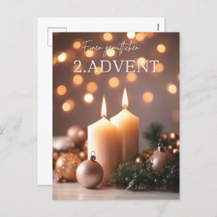 2. Advent Feiertagspostkarte