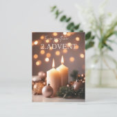 2. Advent Feiertagspostkarte (Stehend Vorderseite)