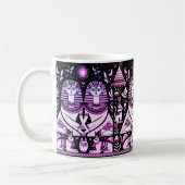 2 Ägypter mit Katzen Kaffeetasse (Links)