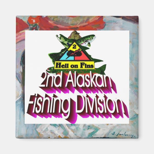 2. Alaskische Fischereidivision Hölle auf Flossen Magnet (Vorne)