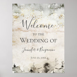 2 Alpengebirge Willkommen bei unserer Hochzeit | Poster