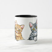 2 American Shorthairs Tasse (Zentrum)