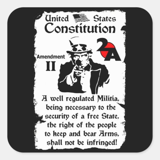 2. Änderung Quadratischer Aufkleber (Vorderseite)