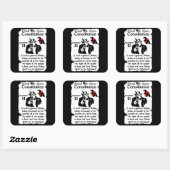 2. Änderung Quadratischer Aufkleber (Blatt)