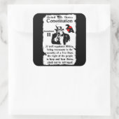 2. Änderung Quadratischer Aufkleber (Tasche)