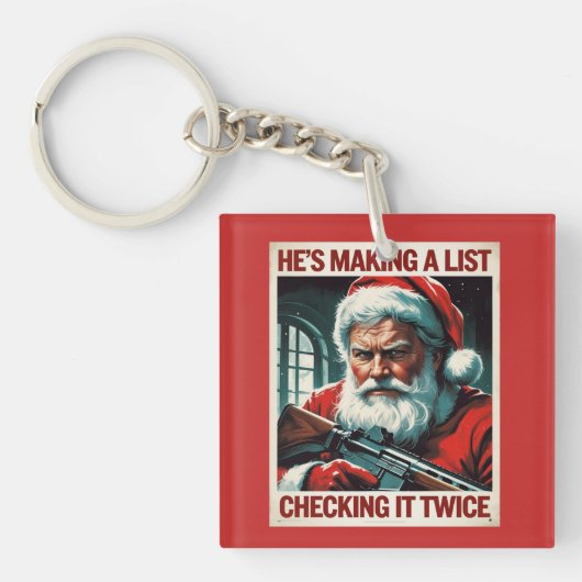 2. Änderung Santa Schlüsselanhänger | Gun Rights G (Vorderseite)