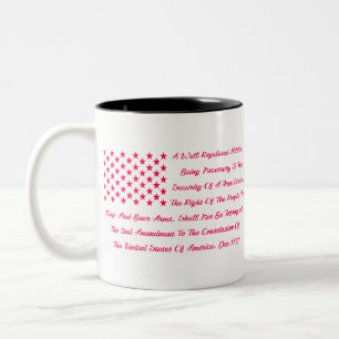 2. Änderung US-Flagge #USAPatriotGraphics © Zweifarbige Tasse