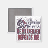 2. Änderung verteidigt die USA Magnet (Vorderseite/Rückseite)