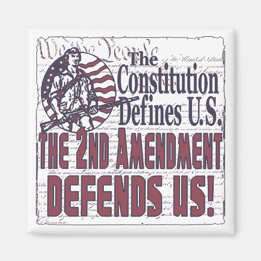 2. Änderung verteidigt die USA Magnet (Vorne)