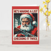 2. Änderung Weihnachtskarte | Gun Rights Weihnacht Karte (Gelbe Blume)