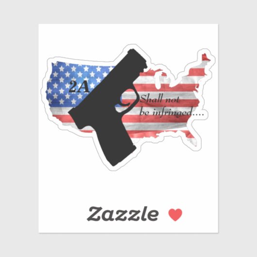 2. Änderung wird nicht durch Pistolenflagge verlet Aufkleber (Blatt)