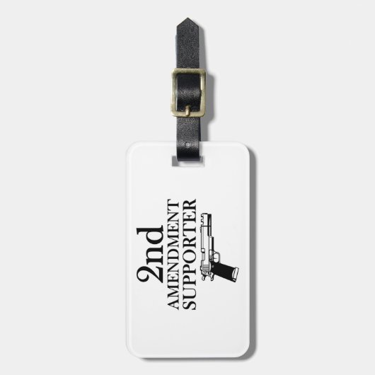 2. ÄNDERUNGS-ANHÄNGER - Gewehrrechte/Konstitution Gepäckanhänger (Vorderseite vertikal)