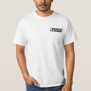 2. Änderungs-T - Shirt-grundlegendes weißes T-Shirt