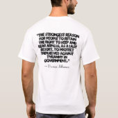 2. Änderungsanhänger T-Shirt (Rückseite)