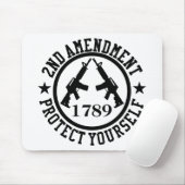 2. Änderungsantrag AR15 Schützen Sie sich selbst s Mousepad (Mit Mouse)