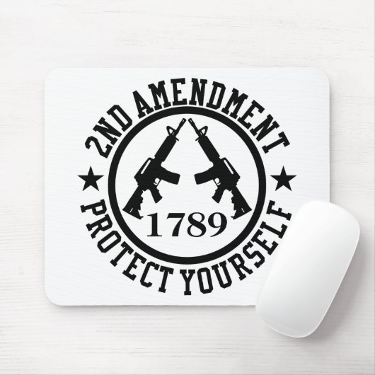 2. Änderungsantrag AR15 Schützen Sie sich selbst s Mousepad (Mit Mouse)