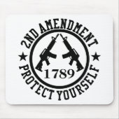 2. Änderungsantrag AR15 Schützen Sie sich selbst s Mousepad (Vorne)