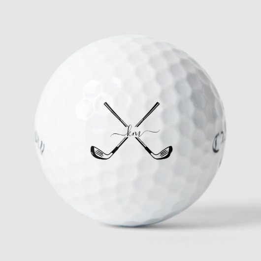 2 Anfangsbuchstaben Golfbälle - Personalisiertes G (Vorderseite)