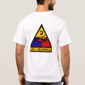 2. ANZEIGE Klasse ein Schulter-Flecken T-Shirt (Rückseite)