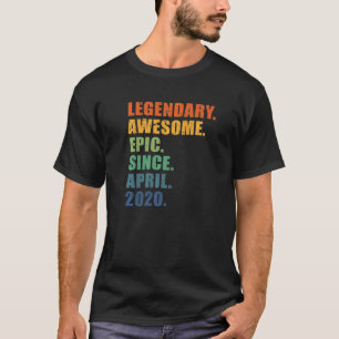2. April 2020 Boys Girls 2 Year Annivers T-Shirt
