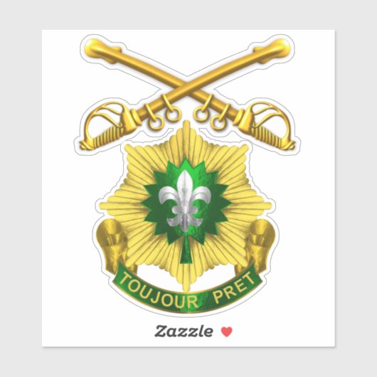 2. Armored Cavalry Regiment ACR Aufkleber (Blatt)