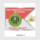 2. Armored Cavalry Regiment ACR Aufkleber (Blatt)