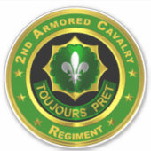 2. Armored Cavalry Regiment ACR Aufkleber (Vorderseite)