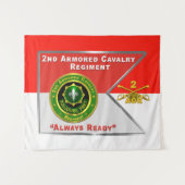 2. Armored Cavalry Regiment ACR Wandteppich (Vorderseite (Horizontal))
