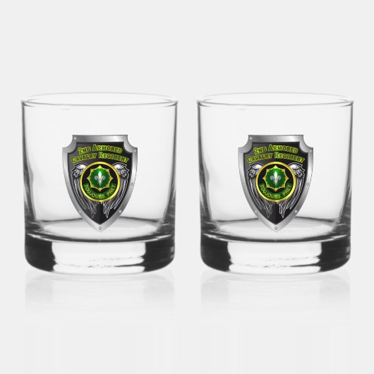 2. Armored Cavalry Regiment ACR Whiskyglas (Vorderseite)