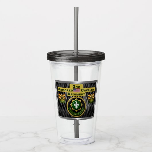 2. Armored Cavalry Regiment "Always Ready" Acryltrinkbecher (Vorderseite)