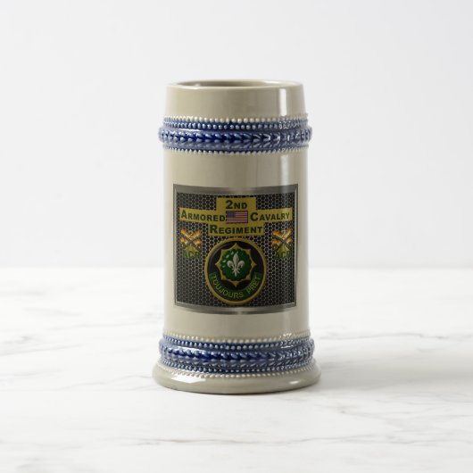 2. Armored Cavalry Regiment "Always Ready" Bierglas (Mittel)